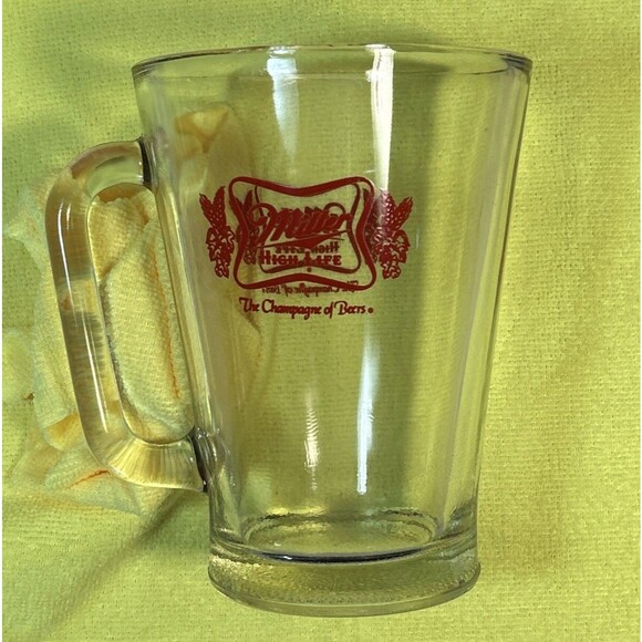 Bar Style Miller High Life Heavyweight Beer Pitcher 5x7 Inch Thick Walled 32 oz - Picture 5 of 7
